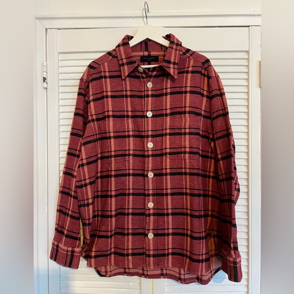 All Saints - Plaid Flannel Button Down